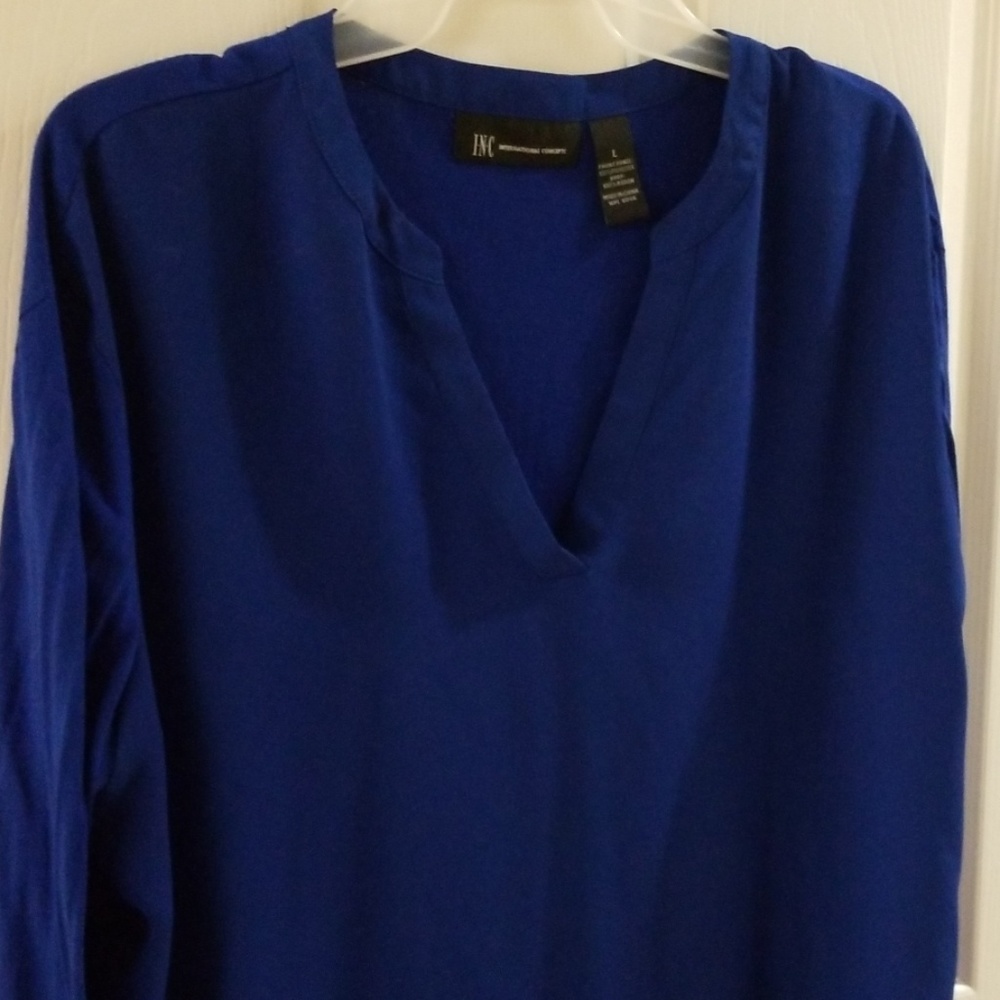 Royal blue blouse